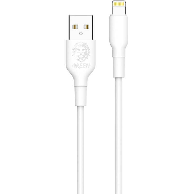 Green Lion Charging Cable, PVC USB-A to Lightning Cable 1A, Fast Charging