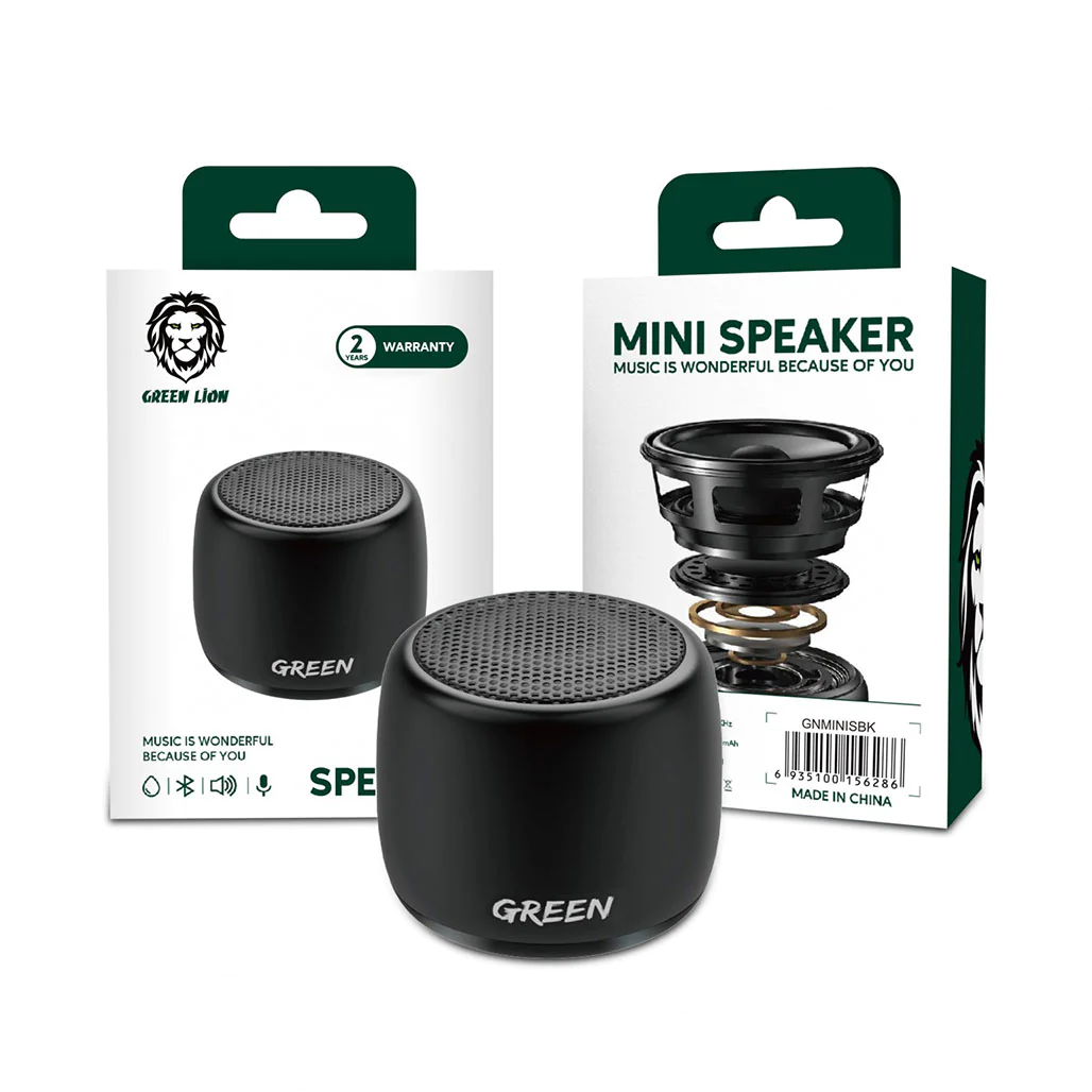 GreenLion Mini Speaker , Black | GNMINISBK