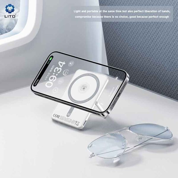 LITO LP03 15W Ultra AI 5in1 Magnetic Power Bank