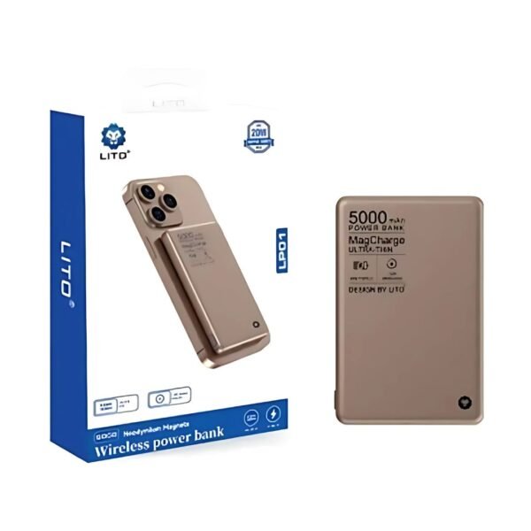 LITO LP01 5000mAh Wireless Magnetic MagSafe Power Bank