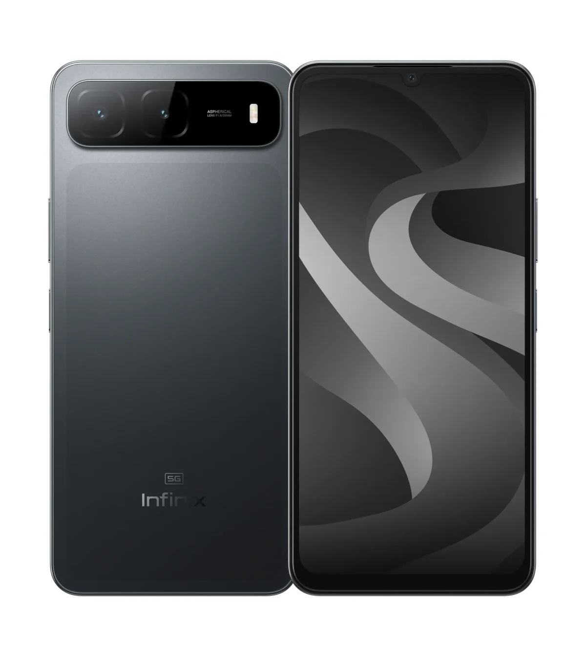 Infinix Hot 60i 5G Sleek Black 6000mAh battery phone