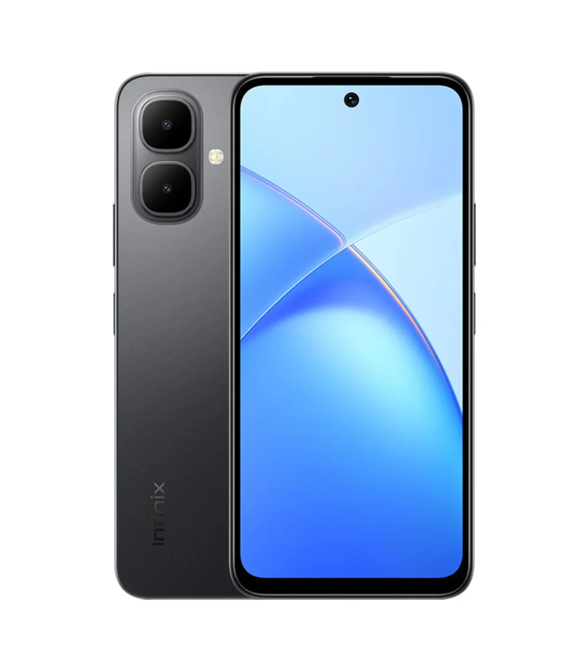 Infinix Smart 10 Sleek Black 4GB 128GB smartphone front view