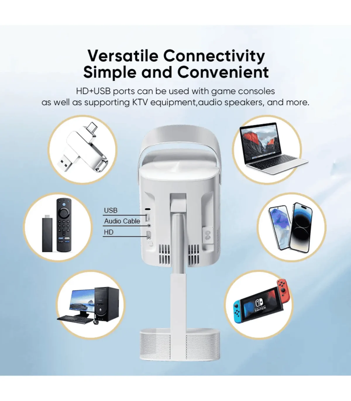 VidVie TS002 auto-focus auto-keystone projector
